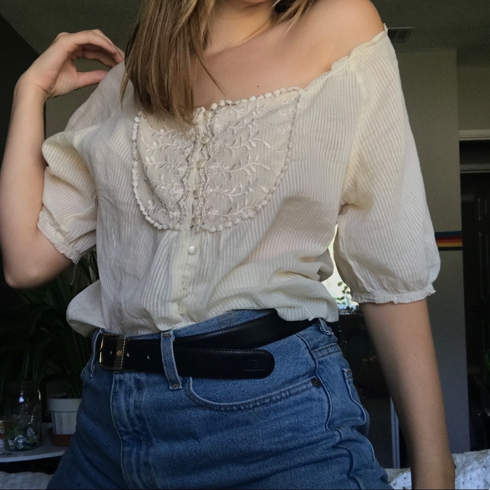 Off White Blouse